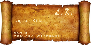 Lagler Kitti névjegykártya